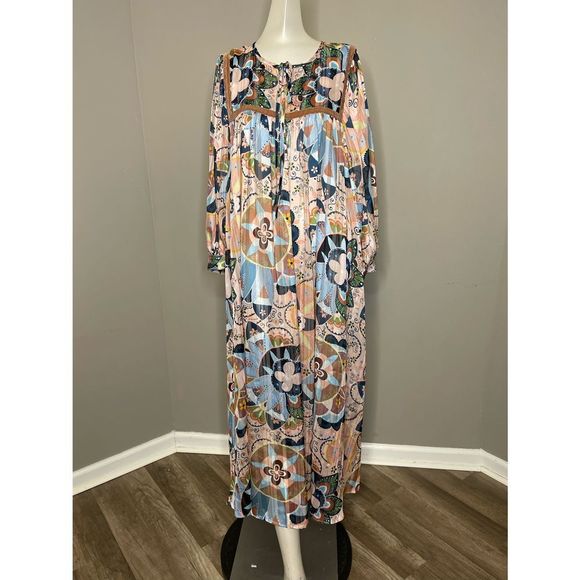 SEE BY CHLOÉ
Printed metallic satin and chiffon midi dress - Picture 5 of 7